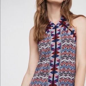 BCBGMAXAZRIA TESA Jacquard halter Dress!